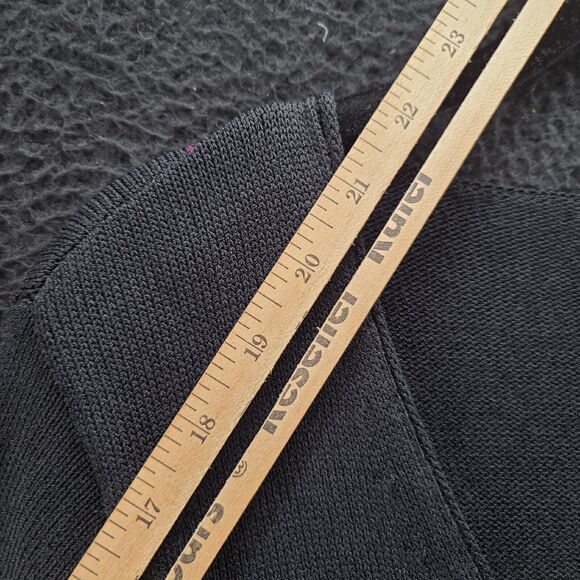 Uniform John Paul Richard Womens Blouse Black Size Medium Rayon Blend Lace - Picture 4 of 12